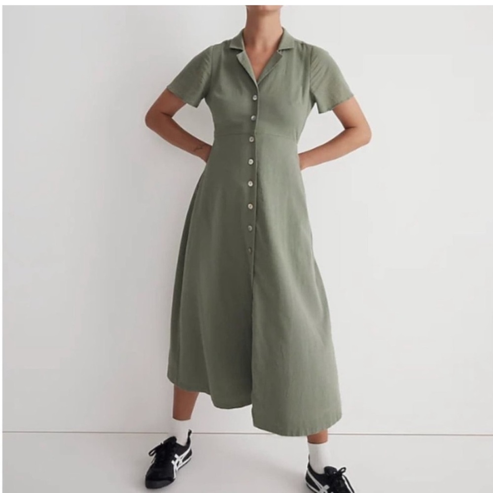 Madewell Olive Green Midi Dress